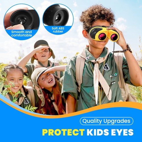 Binoculars for Kids Toy Binoculars Set for Age 3-12 Years Old Boys Girls outside - Picture 6 of 35