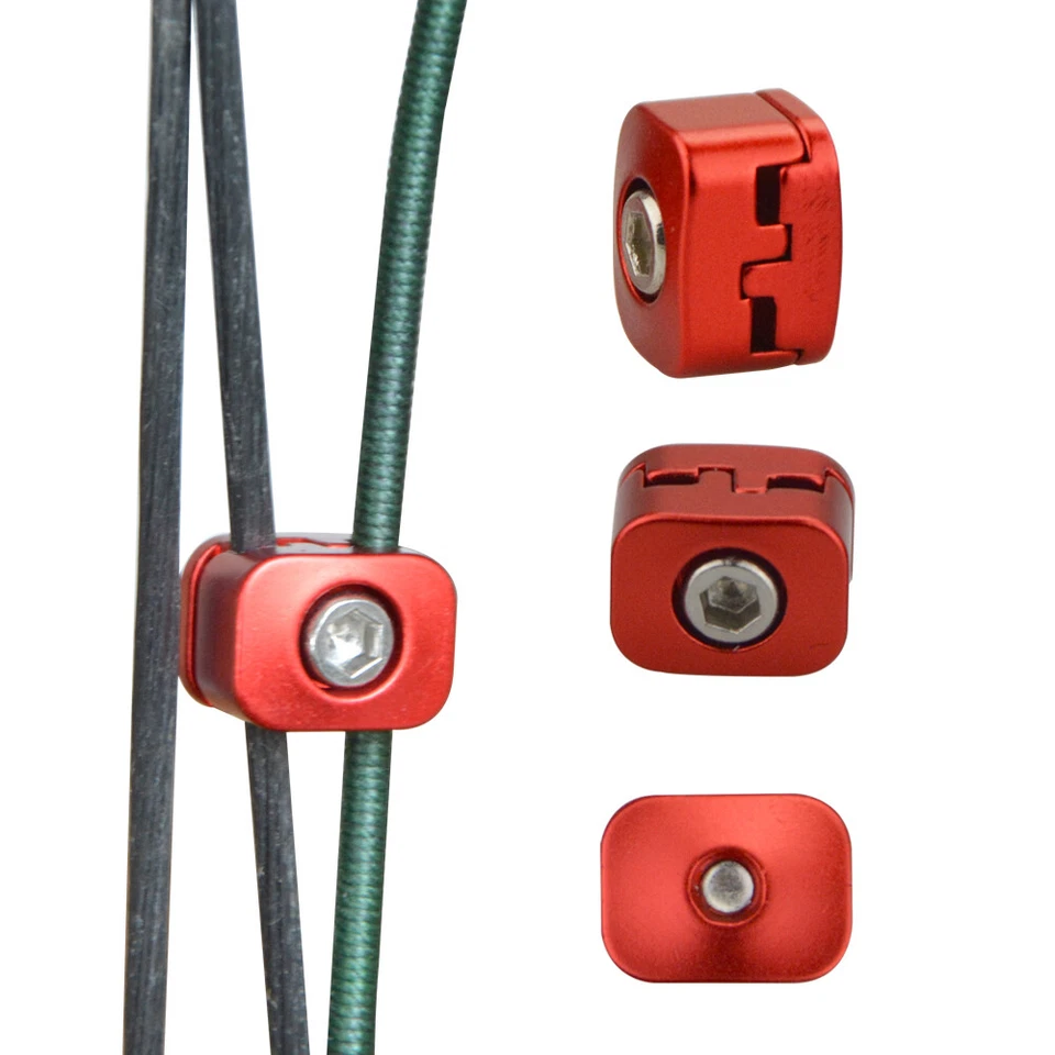 Red Cable Fastener Clip Compound Bow Archery Drop Away Arrow Rest Clamp Buckle - Image 2 of 4