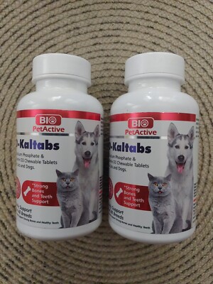 BIO PetActive/D -Kaltabs / for Cats & Dogs/ 84 chewable tablets/ 2pk