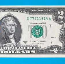 11514 Carle Place, New York Zip Code (G 77711514 A) $2 Two Dollar Bill *UNC*