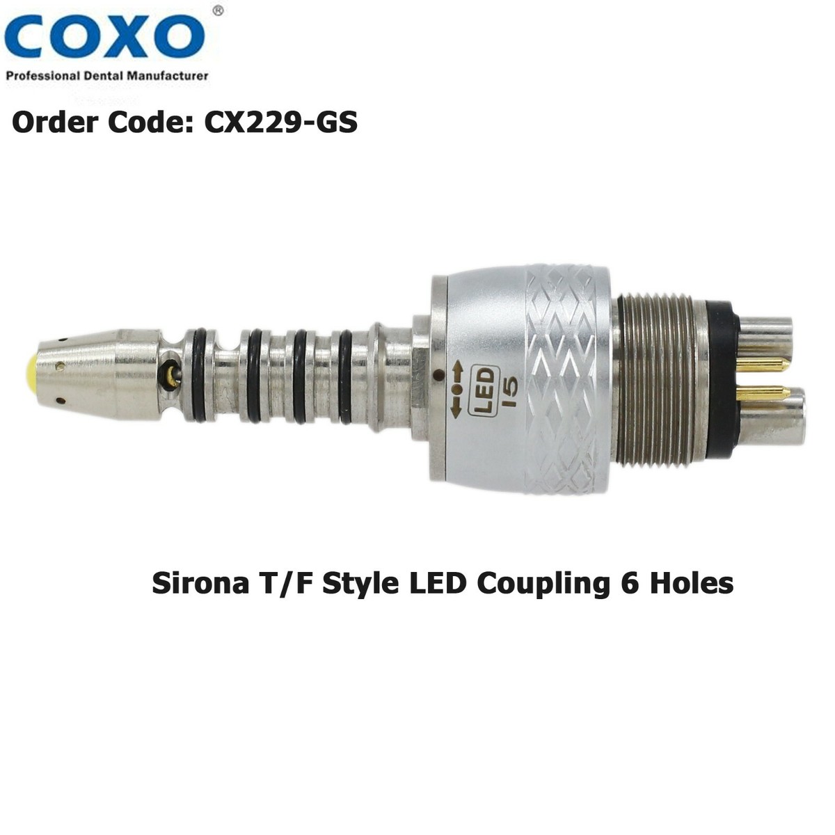 COXO Dental Quick Coupling 6 Pin M4 B2 Fiber Optic LED For KAVO