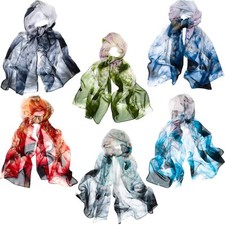 6 Pcs Scarves for Women Lightweight Summer Floral Print Pattern Scarf for Wom...