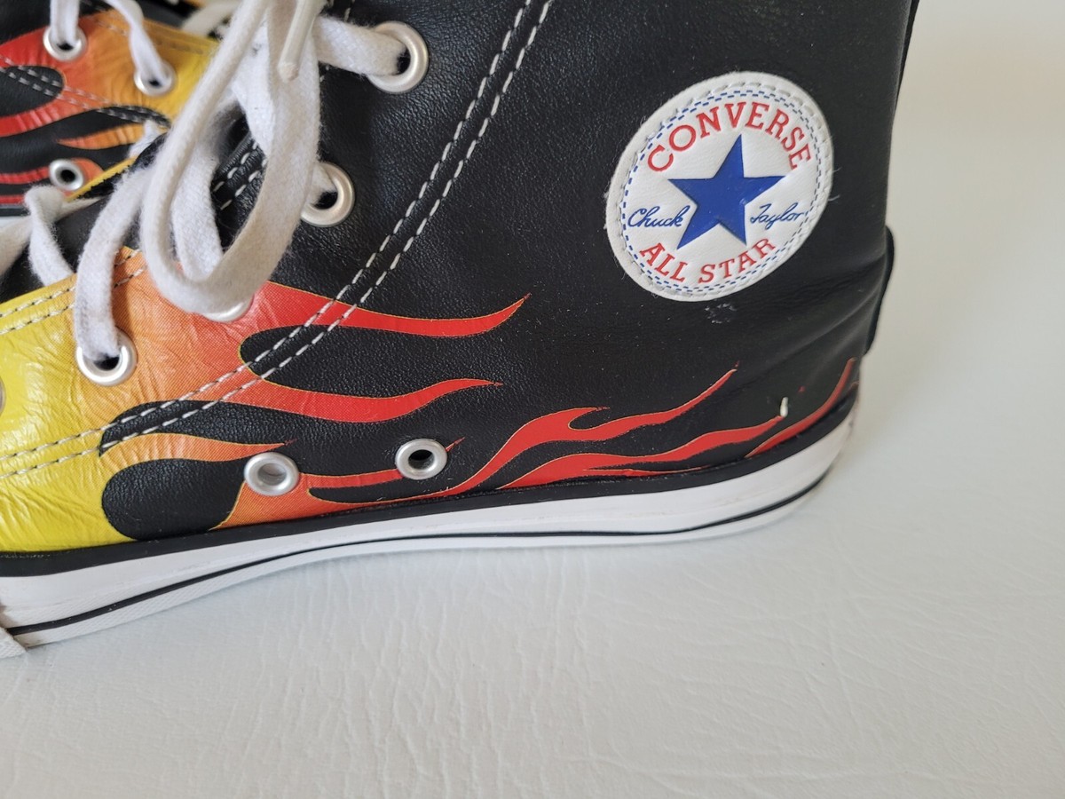 Converse Chuck Taylor All Star Leather High Flame Junior Size 6