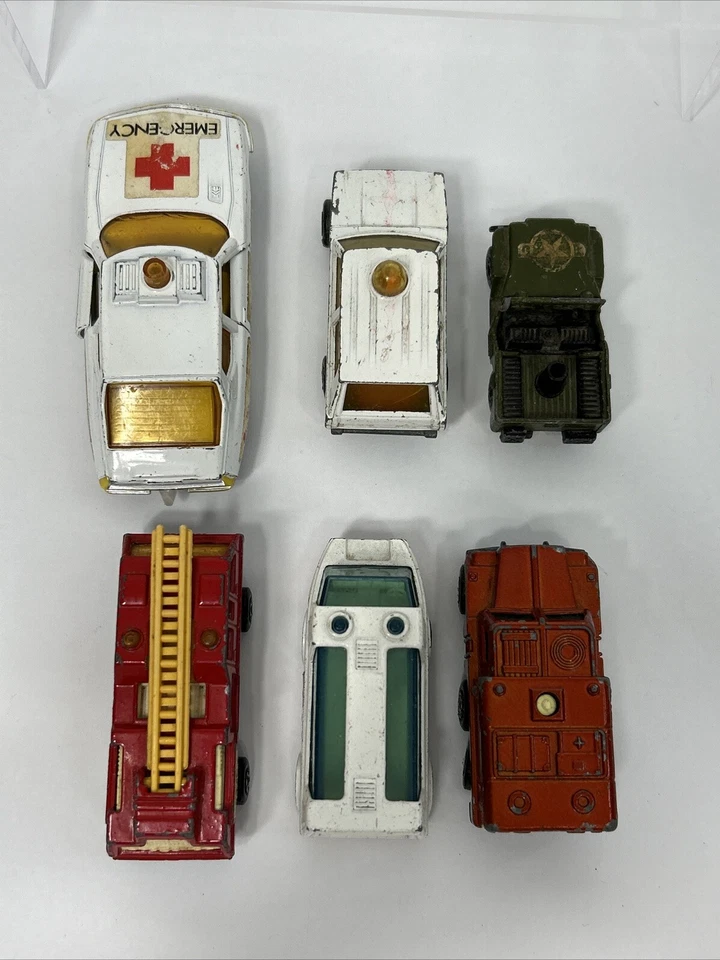 Vtg Matchbox Lesney Rolamatics Lot K-62 Doctor's Emergency Strecha Blaze Buster - Image 4 of 4