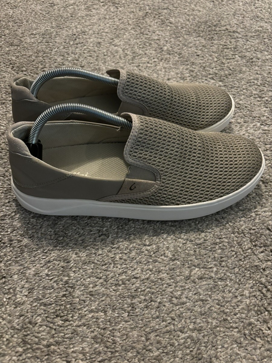 OluKai Shoes Mens Size 10 Brown Textile Mesh Lae\'Ahi Slip On Sneaker *Read* Olukai Mens Shoes Lae main image 3