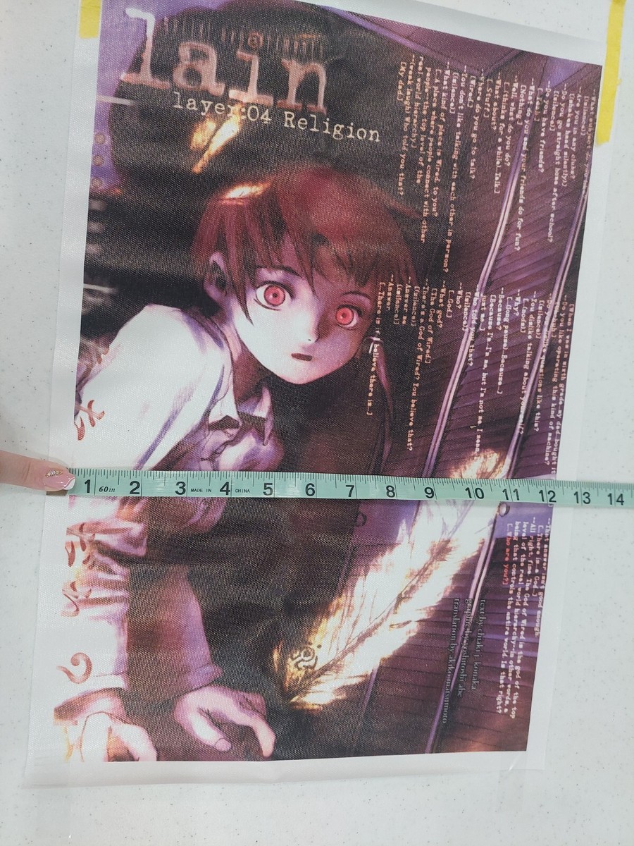 serial experiments lain 直筆サイン入り キャンバスアート 安倍吉俊 lain キャンバスアート - メルカリ