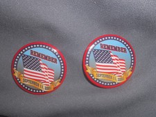 2 pins for 9-11  REMEMBER SEPTEMBER 11 PIN 2001 