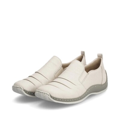 Rieker Women's Celia Casual Comfort Slip On Beige