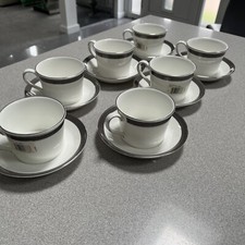 6 Wedgwood Metropolis  Cups & Saucers.  New With Tags