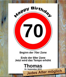 Schild Geburtstag Bild 70 51 52 53 54 56 57 58 59 Personliches Geschenk Vater Ebay