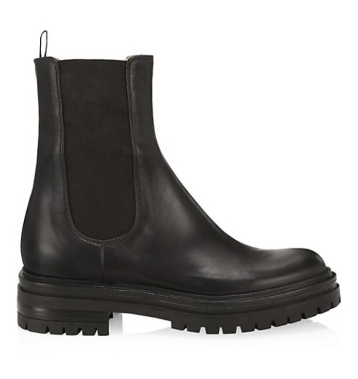 ★GIANVITO ROSSI CHESTER BOOTS レザーチェルシーブーツ Gianvito Rossi Chester Leather Chelsea Boots Size 36.5 Black