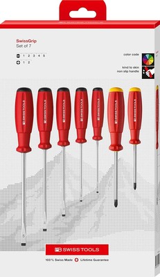 NEW-PB Swiss Tools Phillips and Slotted Screwdriver Set PB 8250 | 100% Swiss Mad