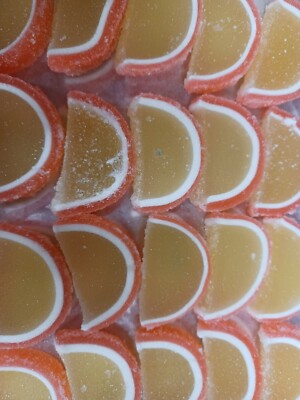 Pear Fruit Jelly Slice Slices Candy Candies (1) 10 oz Package