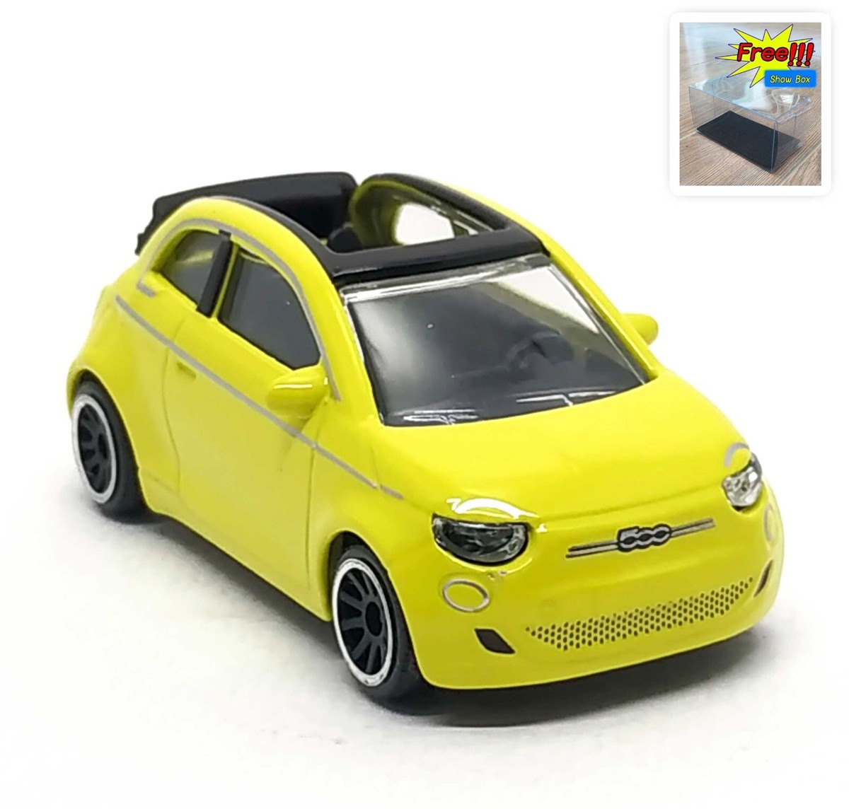 Majorette Fiat 500 icon Cabriolet Yellow - Wheel 5UBCL 1:55 (3