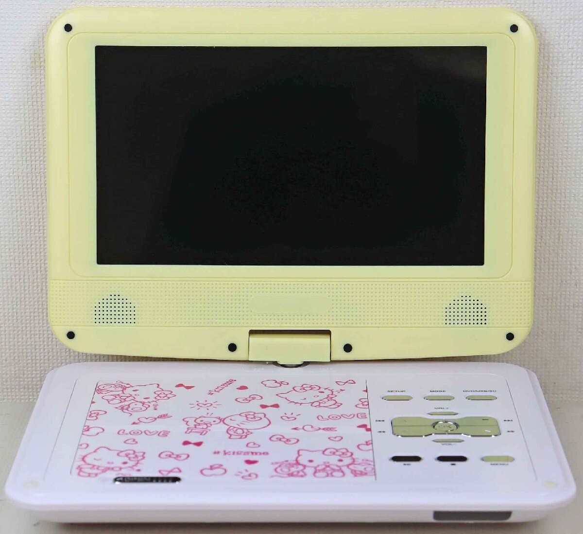 AVOX Hello Kitty Model 9-inch Portable DVD Player Yellow ADP