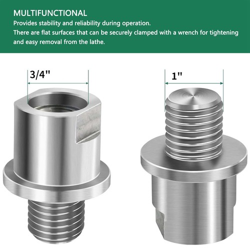 Lathe Headstock Spindle Adapter 1inx8TPI Male 5/8inx10TPI Female Threads. - Picture 23 of 24