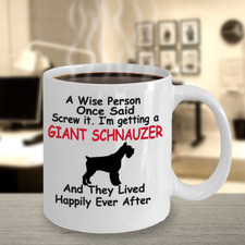 Schnauzer Dog gigante, Munich Schnauzer, Munchener, Russian Bear Schnauzer, tazas, taza
