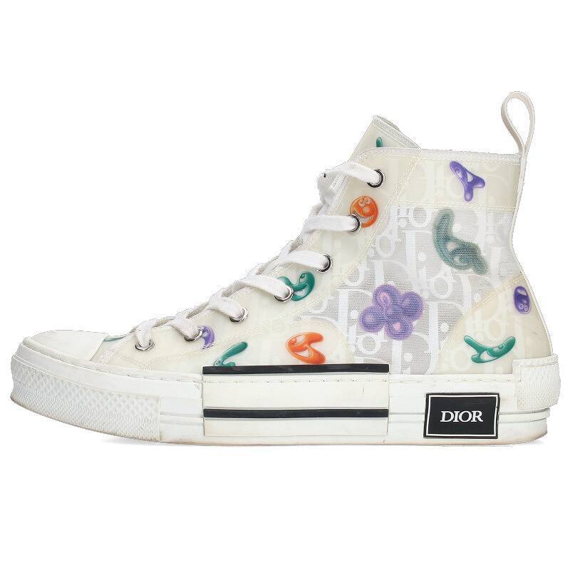 Dior #3 Size 40 Kenny Shaff Of Leak All Over Pattern High Cut Sneakers |  eBay