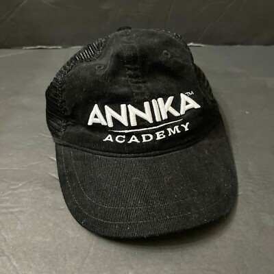 Gogie Girl Womens Black Corduroy Golf Cap Annika Academy