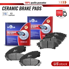 Front And Rear Ceramic Disc Brake Pads For 2014 - 2019 Toyota Highlander