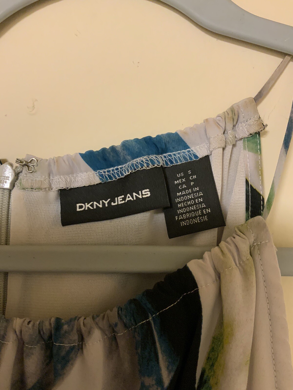 DKNY Women's Rectangular Checker Pattern Halter D… - image 4