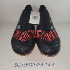 Adidas Nemeziz 17 360 Agility FG SoccerCleats BB6317 Black/Solar Red Size 7