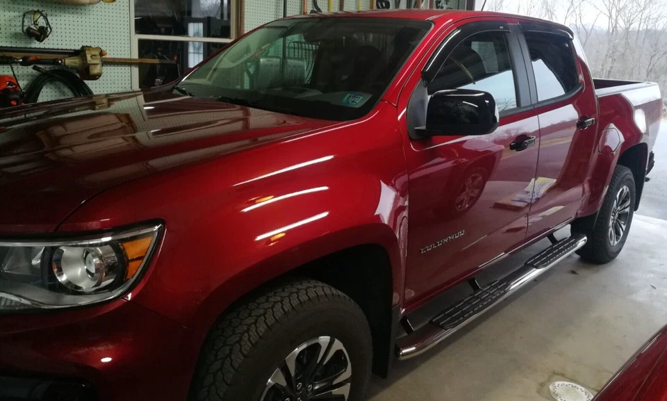 Protectores de lluvia AVS en canal viseras de ventilación sombra para Chevy Colorado y Canyon 15-2022 Foto 4 de 4