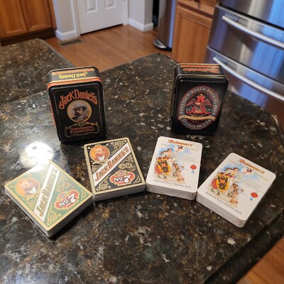Jack Daniels Playing Cards w/ Tin Gentleman Collection Budweiser Cards w/Tin New