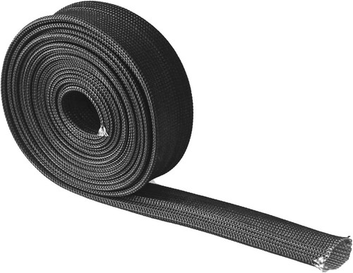 Heat Hose Fiberglass Wrap Shield Sleeve 1/2"IDx10' Black Adjustable Hose for Car - Picture 2 of 7