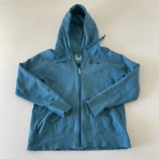 Under Armour Full Zip Charged Loose Fit Coldgear Hooded Sweatshirt Women's L