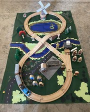 1993 Learning Curve Wooden Thomas Train Instant System Set 4 VHTF