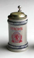 Stroh's, America's Fired Brewed Beer mini stein, Detroit, Michigan, pick one