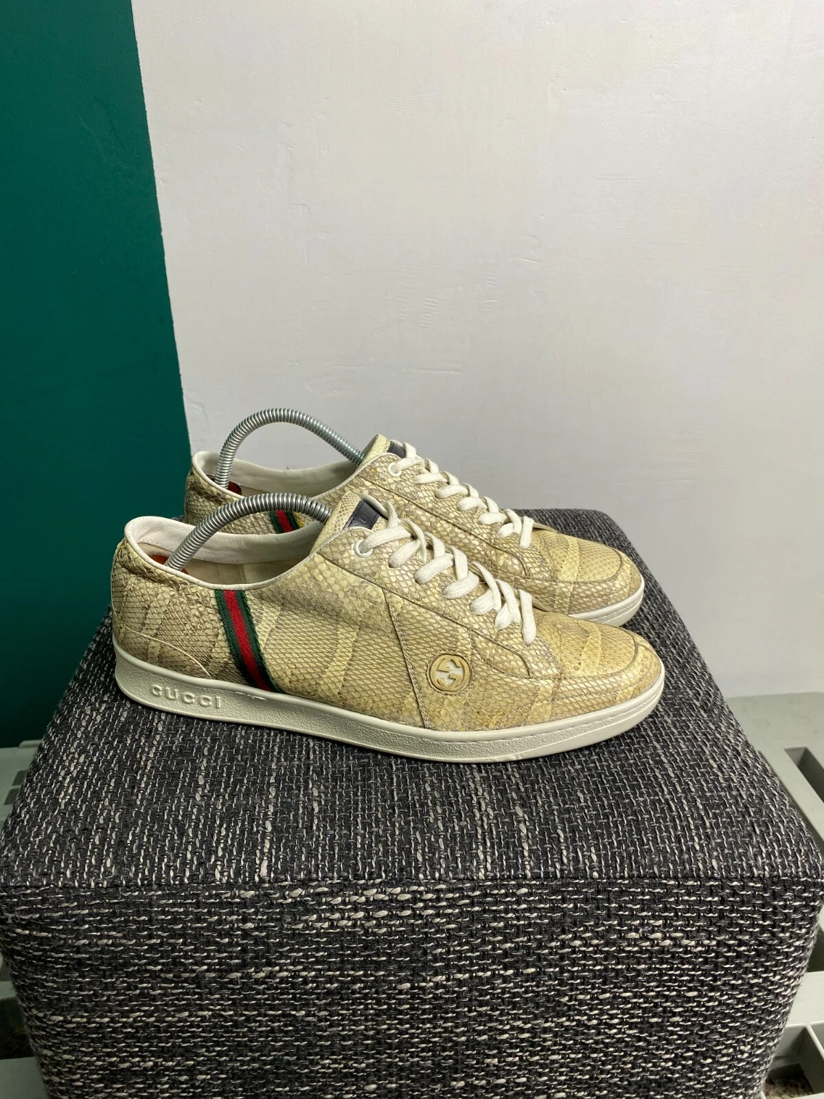 Baskets homme Gucci peau de serpent