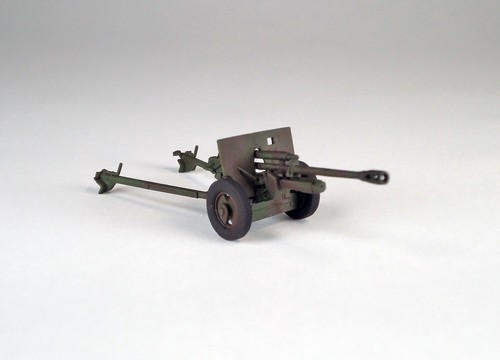 UNIMODELS UM 208 Kit de maquetas de plástico escala 1:72 ZIS-3 76mm pistola soviética - Imagen 4 de 8