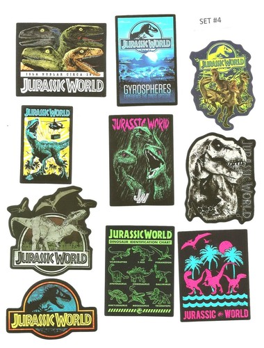 10 pegatinas de vinilo Jurassic Park/World (aprox. 2 x 3") (Elección del set 1 al 15) - Imagen 6 de 17