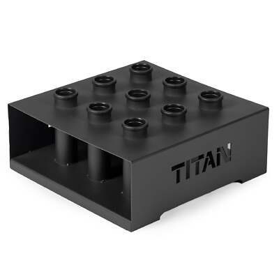 Titan Fitness 9 Barbell Holder, Vertical Olympic Sized Bar