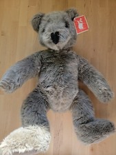 Vintage FAO Schwarz 5th Avenue Large Gray Plush Jointed Teddy Bear