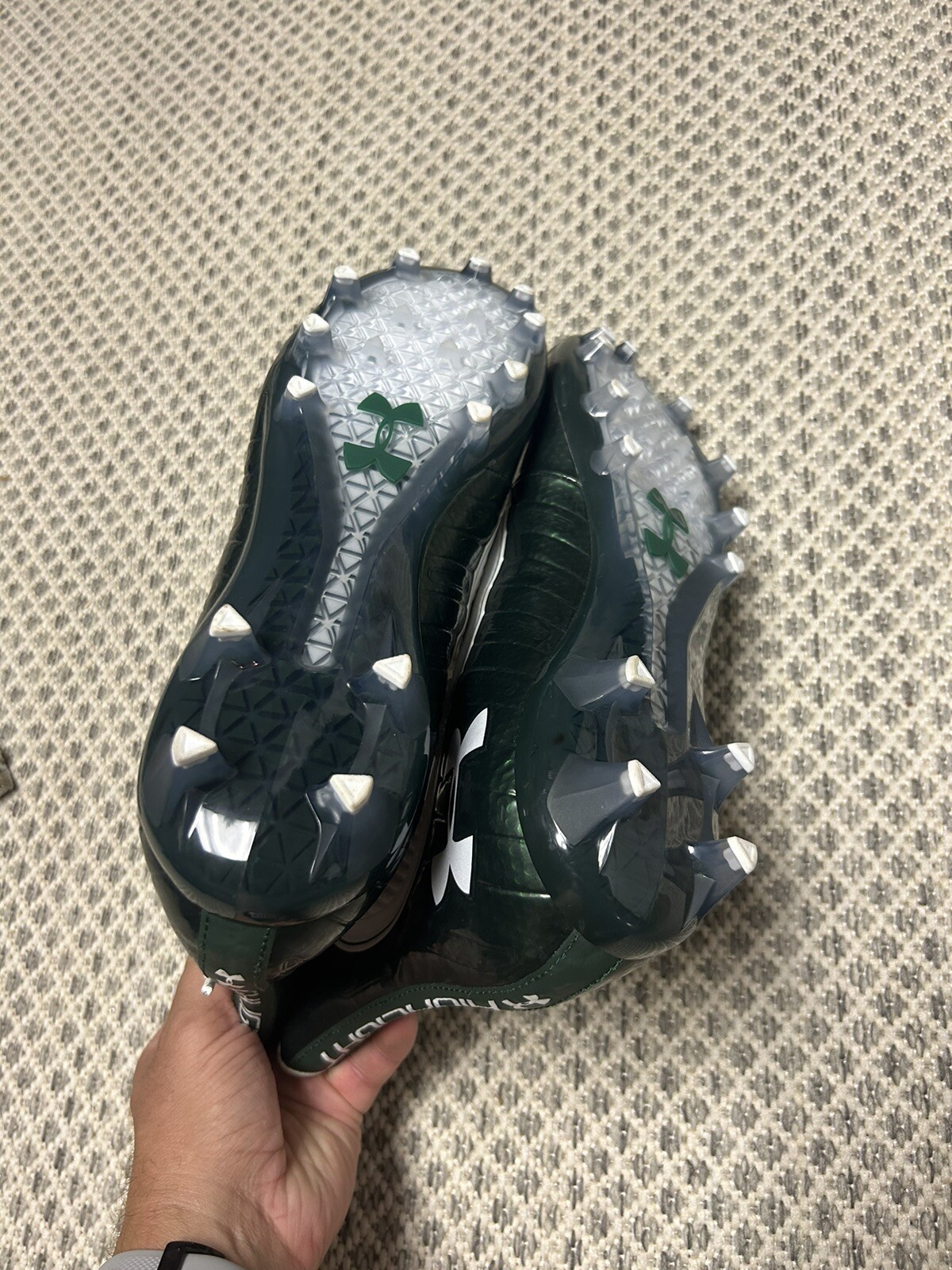 Under Armour UA Team Highlight MC High Football Cleat Men's 13.5 Green