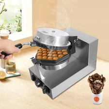 110V Electric Waffle Making Machine Hexagonal Egg Bubble Waffle Maker 1300W