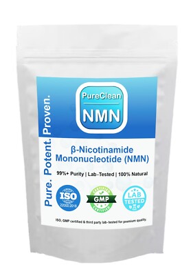 Pure NMN Powder Supplement Certified 99,95% Anti Ageing DNA Energy Focus
