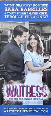 KELLNERIN MUSICAL BROADWAY THEATER FLYER - SARA BAREILLES + GAVIN CREEL