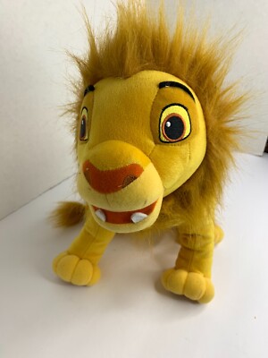 Lion King Hasbro Disney Plush Stuffed Animal Toy Simba 14 in L x 10 in T 10260