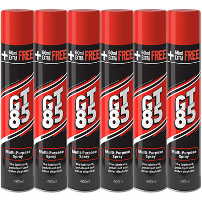 6x GT85 Spray Schmiermittel Eindringer Wasserverdränger Korrosion 400ML + 60ML GRATIS