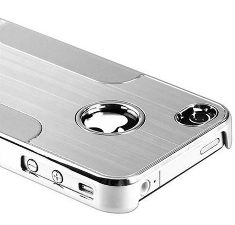 Apple iPhone 4 4S 5 5S Protective Sleeve Aluminium Hard Case Chrome Alumimium B-Stock - Image 2 of 4
