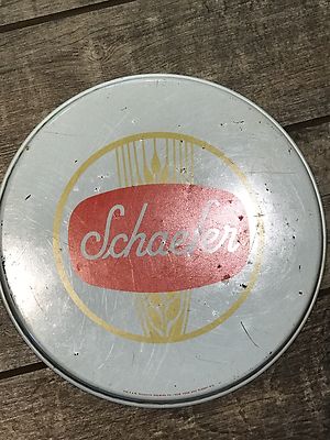 Vintage Schaefer Beer Tin Advertising / Serving Tray 