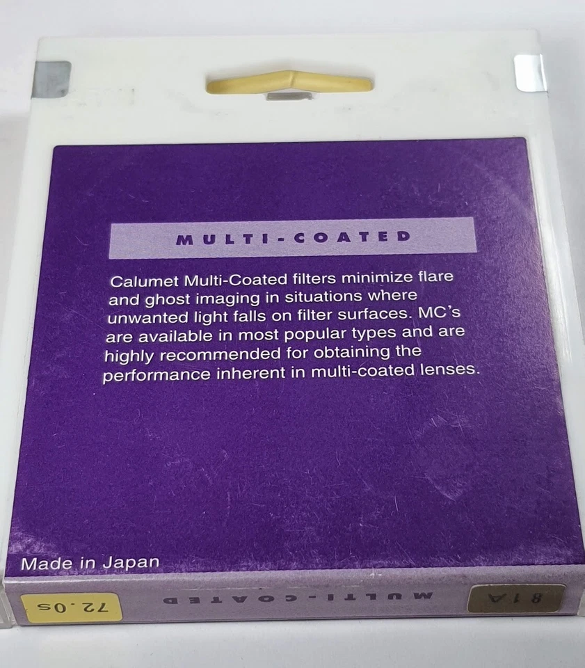 72mm 81A 81-A 81 A Warming Light Balancing Glass Lens Filter Japan 72 mm E72 - Image 4 of 4