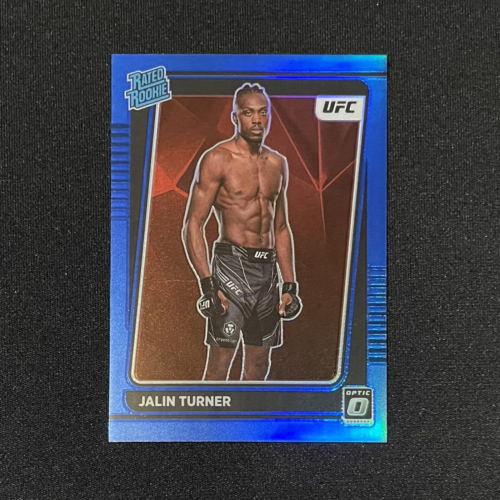 2022 Donruss Optic UFC Jalin Turner Rated Rookie Blue Prizm RC #114 /99 MMA RR