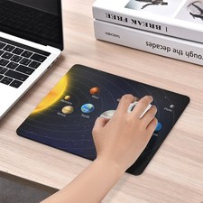 2D Solar System Mouse Pad Office Computers Laptops Home Desk Decor Mouse Pad Mat