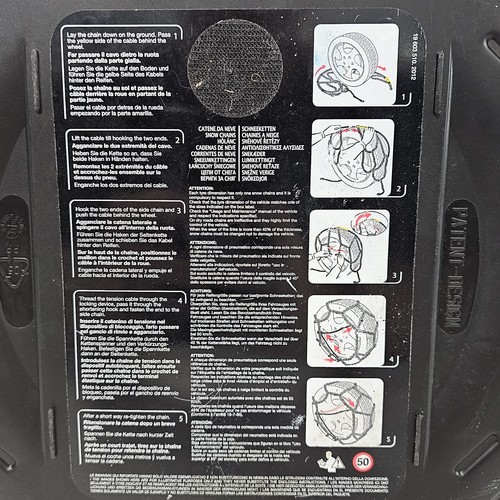 Thule CB-12 095 Tire Snow Chains Pair Self Tensioning Unused READ Description⬇ - Picture 5 of 6