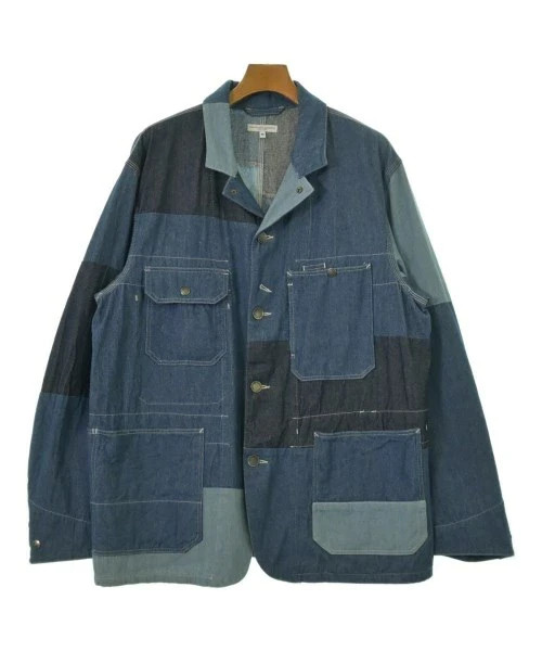 Engineered Garments Patchwork Coverall Jacket Blu… - image 1